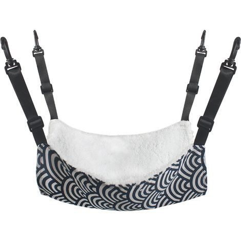 x Hamac pour chat, hamac pour chat avec sangles réglables, hamac pour petits animaux, hamac respirant pour petits animaux de compagnie, 57 x 47 cm (1/5)