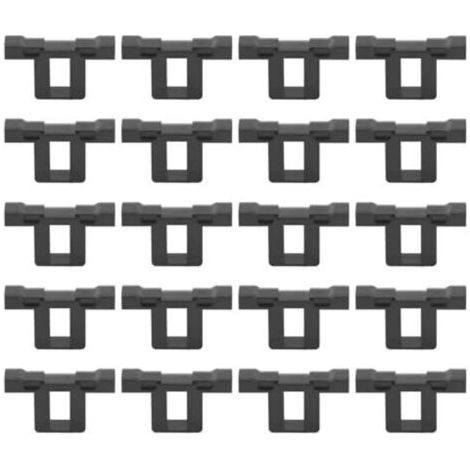 Lntyq Lot de 20 clips de drainage de l'eau pour panneaux solaires PV Modules de nettoyage 30 mm Clip pour évacuation de l'eau (1/5)