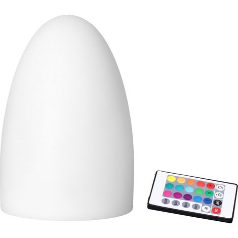 Lampe de Table LED en Forme d'Oeuf RGBW avec Télécommande 16 Couleurs, Éclairage d'Ambiance pour Salon, Bar, Restaurant et Maison (1/5)