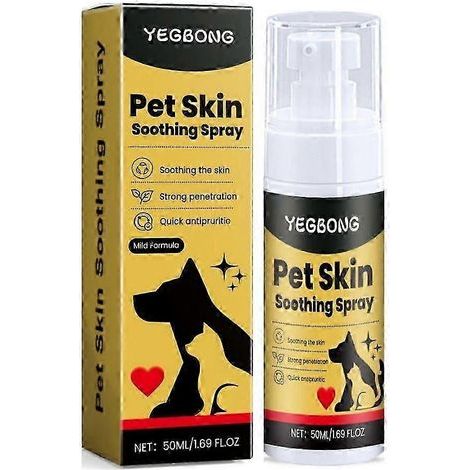 Pet Skin Spray Dog&Cat Skin Care Spray,Soothing Spray Cleansing & Softening (1/5)