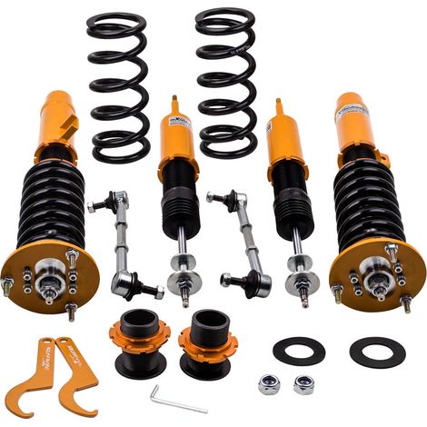 Maxpeedingrods – Amortisseur réglable pour BMW 3 Series (E92 E93) – Kit de suspension avec 24 niveaux d'amortissement – Hauteur ajustable – Aluminium 6061