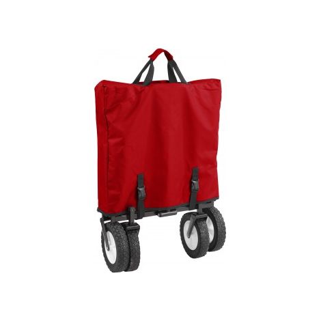 Bollerwagen faltbar rot Maße: L89xB48xH76-101,5 cm