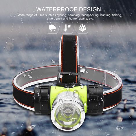 Lampe frontale LED étanche haute puissance pour plongée sous-marine et activités nocturnes (1/5)