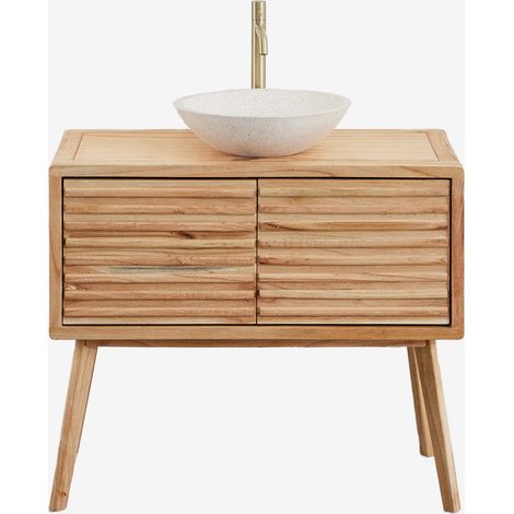 Set di mobili da bagno 90x45 cm in legno Deleyna SKLUM (1/5)