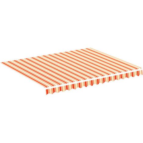 Auvent 300x250cm Jaune et Orange Polyester - Protection Solaire Jardin-x (1/5)