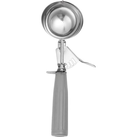 Cuillère à glace en acier inoxydable pour les vacances d'été avec un design simple et élégant, cuillère à muffin et cuillère à fruits, facile à utiliser et à nettoyer pour le bureau et la boutique de (1/5)