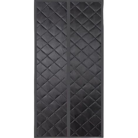 Noir,90x210cm NoirRideau de porte magnétique thermique Rideau magnétique thermique isolant en Coton Magnétique pour portes Isolation Seule pour portes de balcon Porte de salon extérieure (1/5)