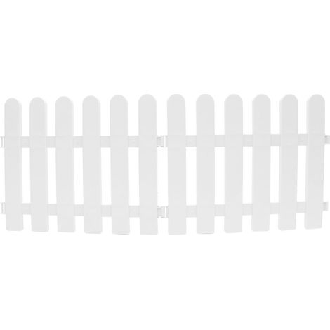 De 2 Cl tures De Jardin en Plastique Blanc Petite Bordure De (1/5)