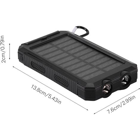 Kit de bricolage Power Bank Solaire 10000mAh avec Boussole - Charge Rapide Extérieure