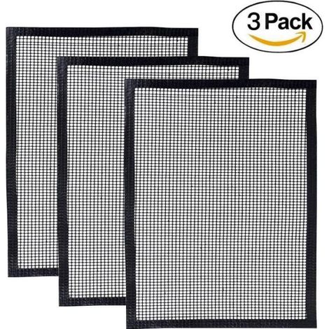 3 Pcs Tapis Grille Barbecue Anti-adhésif Réutilisable,Tapis de cuisson pour Yaourtières Compatible Fonctionne Bien (1/4)