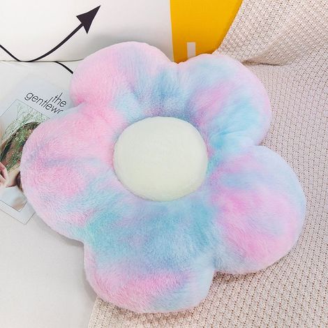 1PCS (35cm, Colorée) Coussin de Fleur 35cm Coussins de Chaise Coussin de Siège Oreiller Tatami Coussin de Sol en Peluche de Fleur Mignonne pour décor de Chaise de canapé de Chambre à Coucher (1/5)