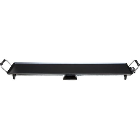 Plancha électrique 1800W extra longue 90 cm – Revêtement anti-adhérent – Bac de récupération des graisses amovible – Pour 8 à 10 personnes – JJA