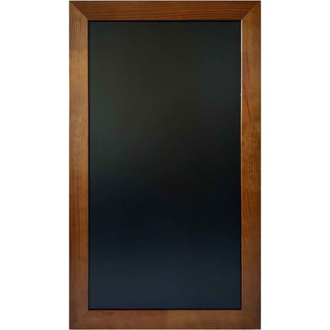 Ardoise murale double face avec moulure large couleur chêne, dimensions 108 x 63 cm (1/4)