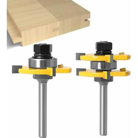 Couteau À Rainurer - 6 mm - 3 Lames En Acier Au Tungstène - Pour Travail Du Bois - Lot De 1 (1/5)