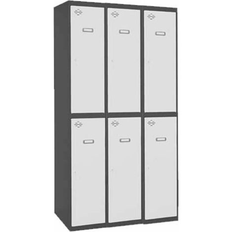 Taquilla 1800x900x500 SIMONLOCKER PROFESIONAL TANDEM 3/6 300 (900) AN/BL marca SIMONRACK