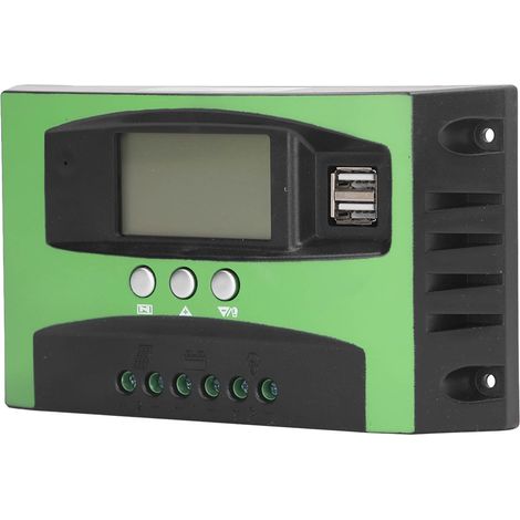 Intelligenter Solarladeregler 12V 24V 100A, LCD-Bildschirm, Photovoltaikmodul, automatischer Spannungsregler, Energiemanagementgerät für Solaranlagen. (1/5)