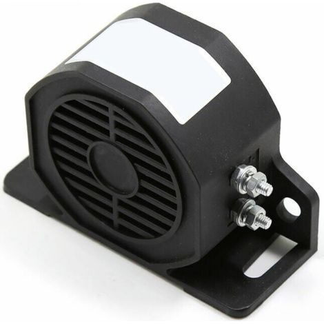 Wasserdichte Rückfahrhupe, extrem lauter Notfallalarm für Automotoren, 30 W, 110 dB, 12–80 V DC, Modell: Schwarz (1/5)