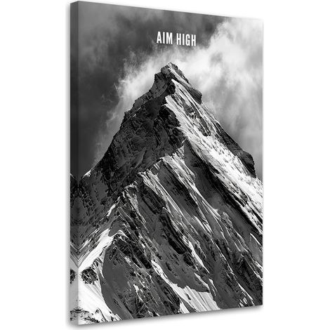 Tableau sur toile Tableau sur toile Les montagnes visent haut 60x90 (1/5)