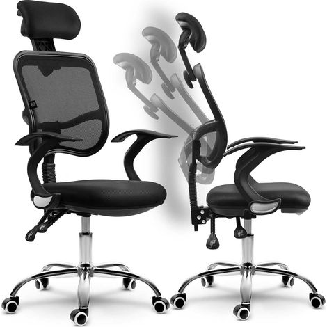 Ergonomischer burostuhl mit mikronetz - sofotel ryga black