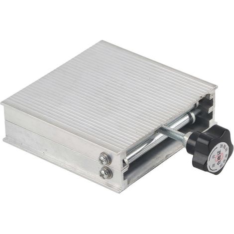Support de plateforme élévatrice de laboratoire 100 x 100 mm en alliage d'aluminium avec réglage fin manuel