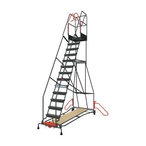 Regal-Stehleiter 14 Stufen mit automatischer Arretierung 150 kg - FIMM - 830008819
