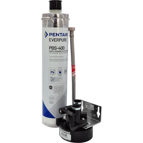 Everpure Pbs 400 Untertischfilter – 3/8 Zoll Mit Anschlussset – Filterung Bis Zu 0,5 Mikrometer