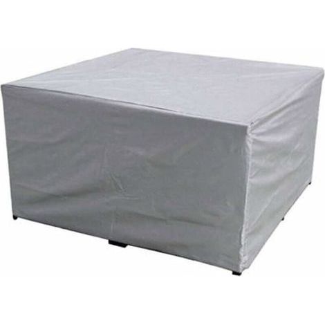 Housse de protection pour meubles de jardin 150x150x75 cm – Imperméable en polyester – Anti-UV – Pour table rectangulaire et chaises (1/5)