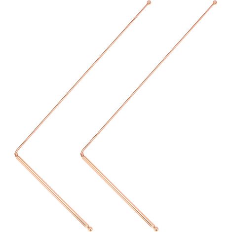 2PCS Baguettes de adiesthésie en Cuive Pu 99,9% - pou Divination et Enquêtes Paanomales (1/5)