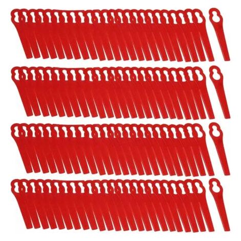 BUNTHAUS Lot de 100 Lames en Plastique de Rechange pour Coupe Bordure Florabest LIDL FRTA 20 A1,FAT 18B3, FRT18A