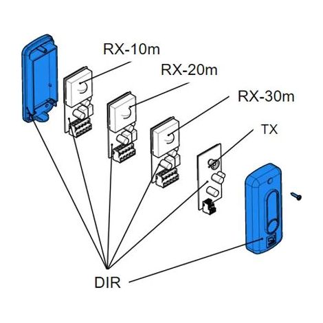Boîtier Photocellule - 230 V - Fixation Murale - Compatible DIR10 DIR20 DIR30 - Référence 119RIR149 (1/3)