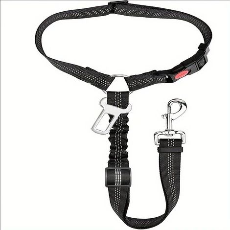 Ceinture Sécurité Chien Voiture - Ceinture Sécurité Chien, Petit Chien, Chien de Taille Moyenne (Noir) (1/3)