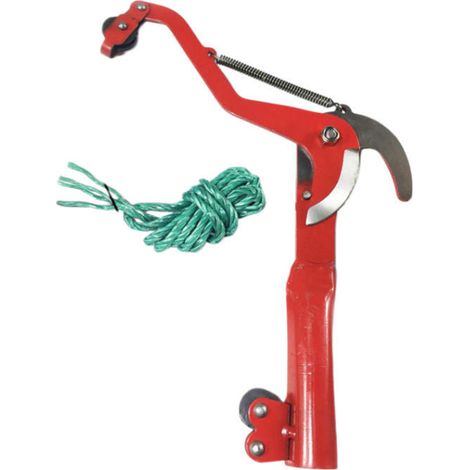 Sécateur à haute Altitude, Branches tranchantes, ciseaux de jardin, outil de cueillette de fruits avec cisaille à poulie à corde rouge (1/4)