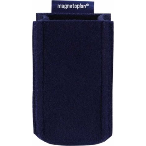MAGNETOPLAN Stiftehalter magnetoplan® magnetoTray ecoAware SMALL 6 x 10 x 6 cm (B x H x T) nichtselbstklebend magnethaftend Polyester 100 % recycelt blau (1/5)