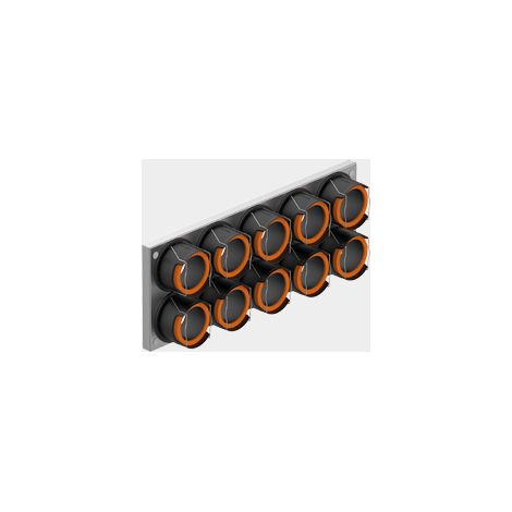 Viessmann Anschlussplatte 10-fach R90 L 7377380