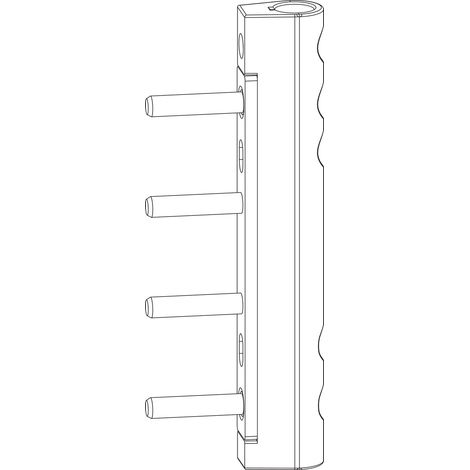 MACO Ecklagerband MAMMUT 180kg PVC, mit 5 mm Tragezapfen L=23 mm, weiß (227695) (1/2)