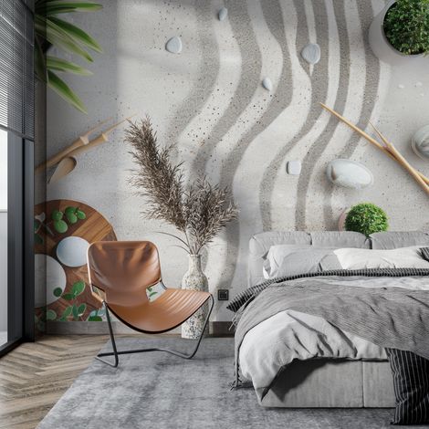 Papier peint zen toilette - 150 x 250 cm (1/2)