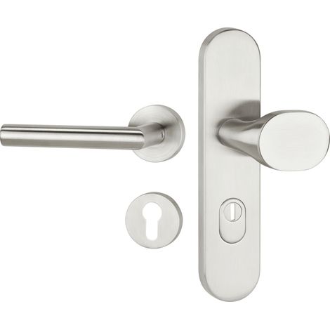 Hermat ZT-EN2-Kombi-Schutz-Wechselgarnitur 1802 Basic 02 Edelstahl matt (1/3)