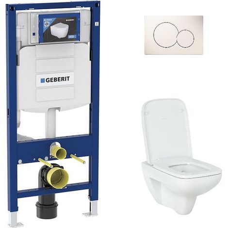 Pack Bati support Geberit et WC-suspendu, sans rebord Renova (1/5)
