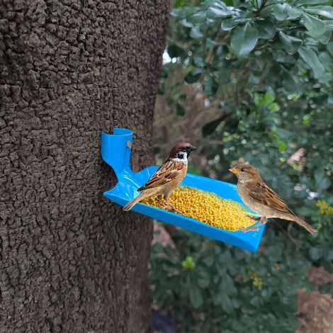 Distributeur À Oiseaux - Forme De Pelle En Métal - Pour Jardin Extérieur Cour Arrière - 1 Pièce (1/5)