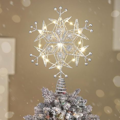 Cime de Sapin de Noël, Cime Illuminée avec Prise USB (1/5)
