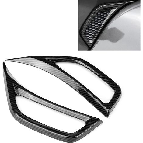 2pcs Moulures Aérateur Extérieur Feuillage Housse Kit Garniture Compatible Jeep Wrangler JL 2018+ (1/5)