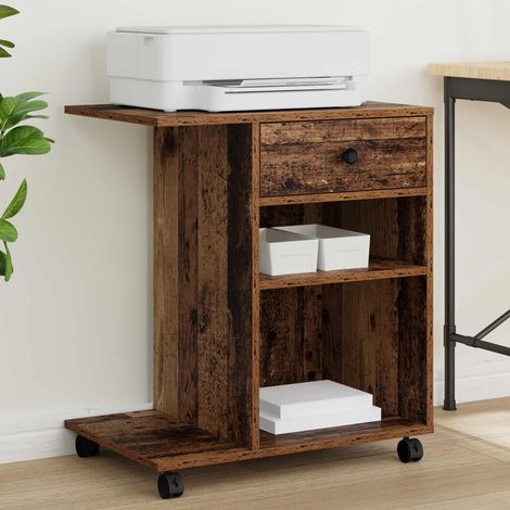 Druckerständer Uni Altholz 60 x 40 x 68.5 cm Holzwerkstoff