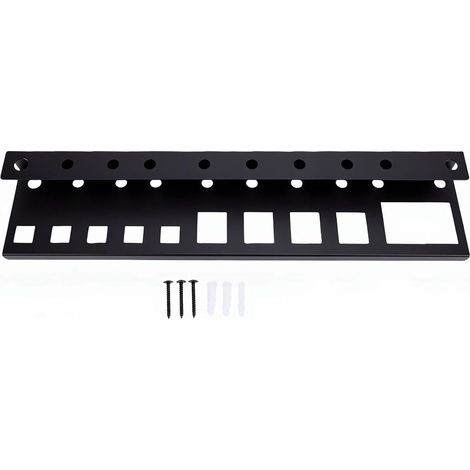 Wall-Mounted Screwdriver Organizer, Wall-Mounted Tool Storage Rack with Multiple Hooks and Holes for Automotive Repair Tools and Garage Workshop (1/5)