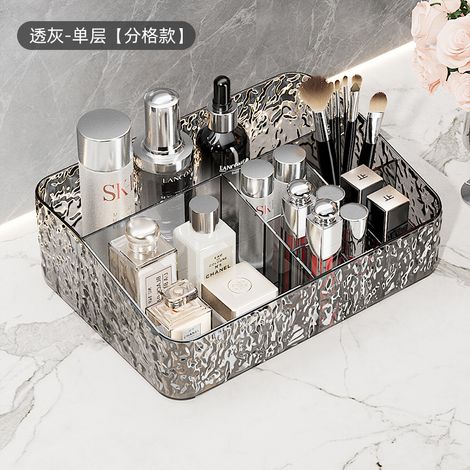 Coiffeuse rangement rouge à lèvres organiseur maquillage boîte de stockage tiroir masque facial compartiment cosmétique bureau vanity rangement salle de bain (1/5)