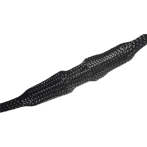 HellermannTyton 170-12500 HEGP25-PET-BK Guaina intrecciata Nero Poliestere 18 fino a 34 mm 50 m