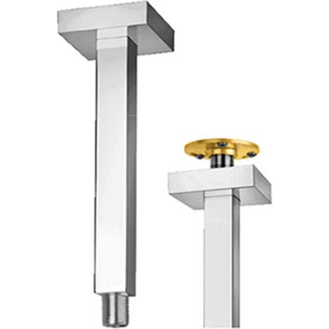 Braccio doccia a soffitto squadrato 2,5X2,5 cm con fissaggio rinforzato Jacuzzi rubinetteria lunghezza 20 cm 1111070JA00 (1/2)