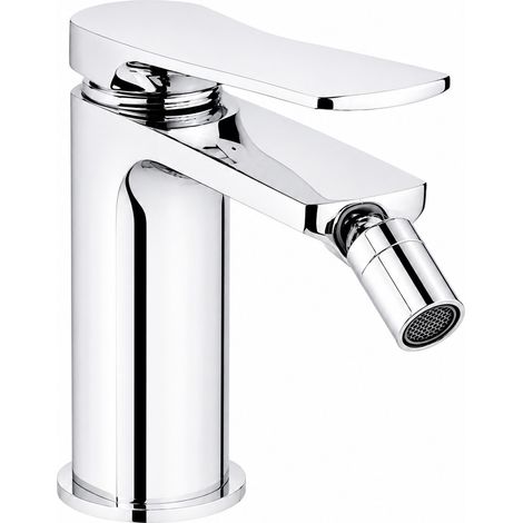Mitigeur bidet monotrou avec levier incliné et vidage clic-clac Pollini Kora MXBIMCLMCCR  Chromé (1/5)