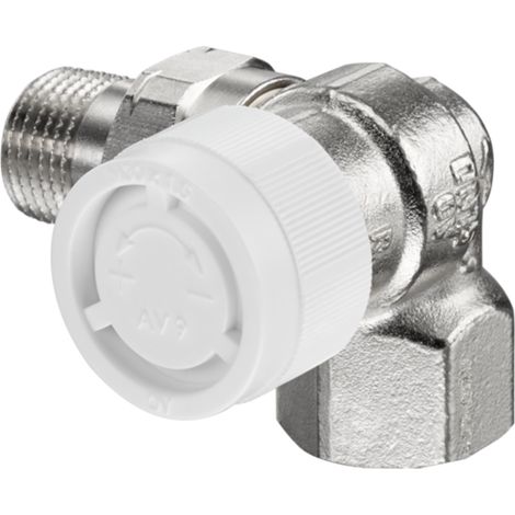 OVENTROP Válvula termostática AV 9 angular acodada a la derecha DN 10, Rp 3/8 x R 3/8, PN 10, 1183471