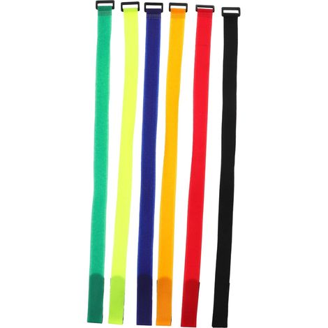 12 Pièces Sangles de Fixation Adhésives pour Vélo de Bandes Multicolores pour Stabilisation de Roues Fixation Accessoires Divers (1/5)
