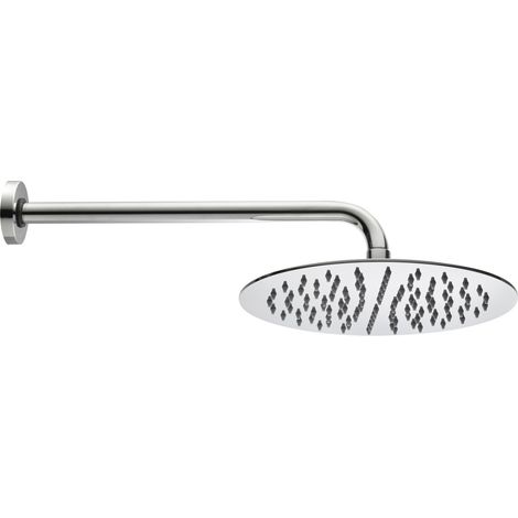 BRACCIO DOCCIA TETIS CON SOFFIONE TONDO Misura: Cromo - Diam. 30 cm (1/5)